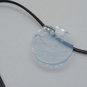 New zodiac fashion necklace on 18 inch leather rope chord